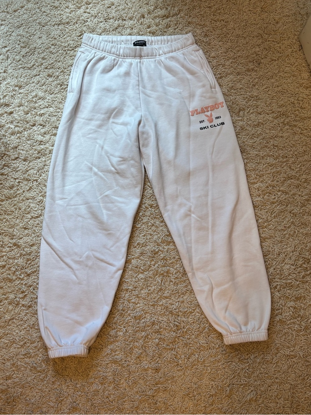 PLAYBOY White Sweatpants